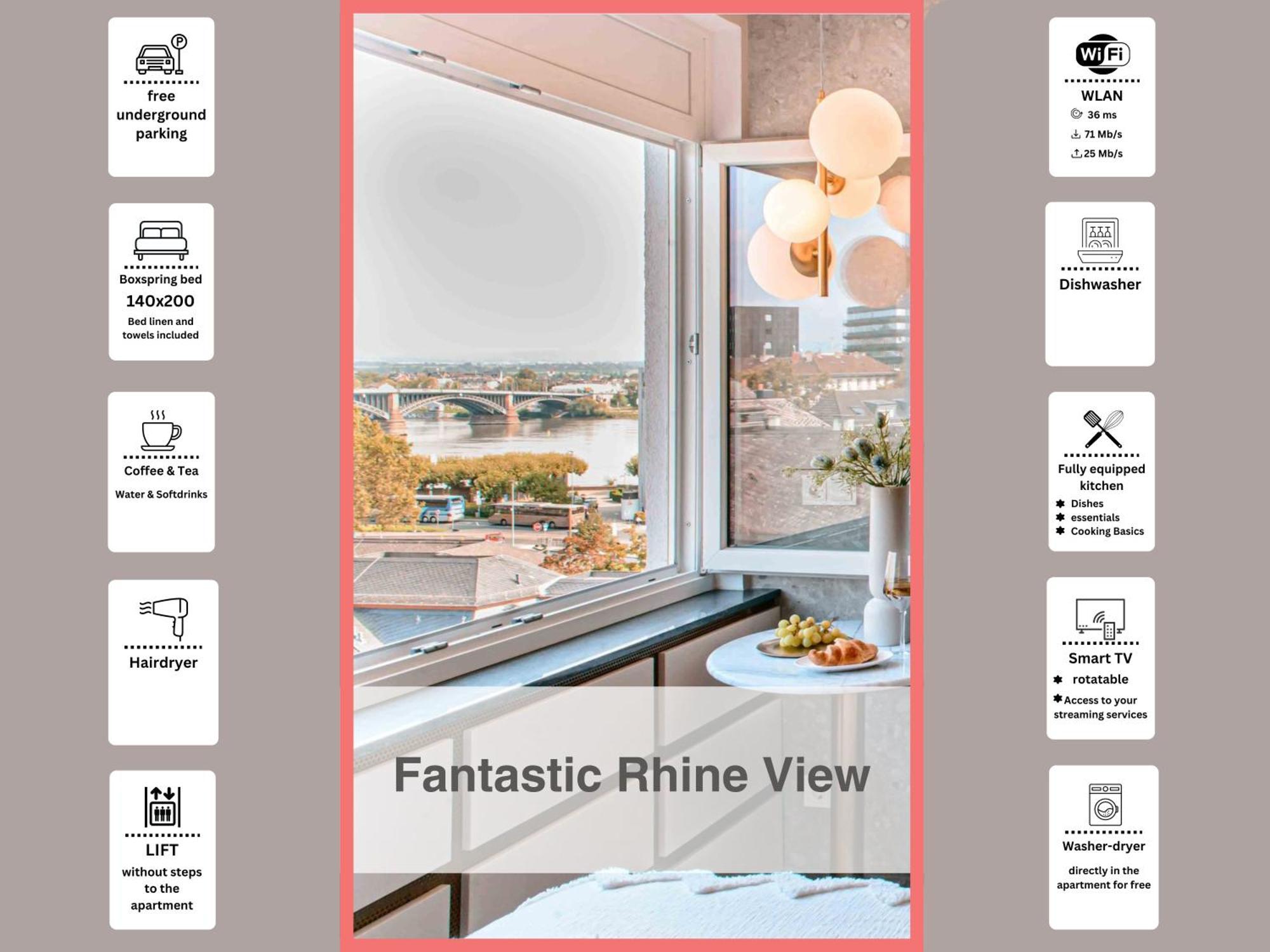 Hidden Treasure Business Apartment Mainz - Fantastic Rhine View In Center Of Mainz Old Town Exterior photo